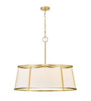 Eight Light Chandelier by Z-Lite - Lenyx Pendant Collection, Rubbed Brass Finish - 1935-32RB
