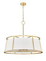 Eight Light Chandelier by Z-Lite - Lenyx Pendant Collection, Rubbed Brass Finish - 1935-32RB