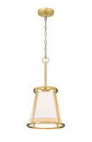 One Light Pendant by Z-Lite - Lenyx Pendant Collection, Rubbed Brass Finish - 1935MP-RB