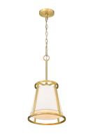 One Light Pendant by Z-Lite - Lenyx Pendant Collection, Rubbed Brass Finish - 1935MP-RB