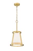 One Light Pendant by Z-Lite - Lenyx Pendant Collection, Rubbed Brass Finish - 1935MP-RB