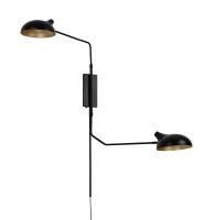Two Light Wall Sconce by Z-Lite - Bellamy Collection, Matte Black Finish - 1942-2S-MB