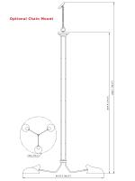 Three Light Chandelier by Z-Lite - Bellamy Collection, Matte Black Finish - 1942-3MB