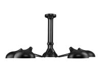 Five Light Semi Flush Mount by Z-Lite - Bellamy Collection, Matte Black Finish - 1942-5SF-MB