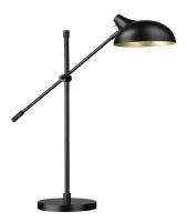 One Light Table Lamp by Z-Lite - Bellamy Collection, Matte Black Finish - 1942TL-MB