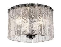 Three Light Flush Mount by Z-Lite - Glacier Collection, Matte Black Finish - 1943F12-MB