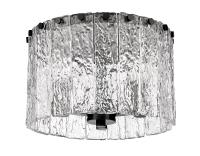 Three Light Flush Mount by Z-Lite - Glacier Collection, Matte Black Finish - 1943F12-MB