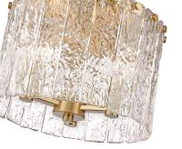 Three Light Flush Mount by Z-Lite - Glacier Collection, Modern Gold Finish - 1943F12-MGLD