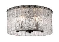 Five Light Flush Mount by Z-Lite - Glacier Collection, Matte Black Finish - 1943F16-MB