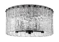 Five Light Flush Mount by Z-Lite - Glacier Collection, Matte Black Finish - 1943F16-MB