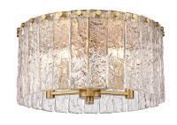 Five Light Flush Mount by Z-Lite - Glacier Collection, Modern Gold Finish - 1943F16-MGLD