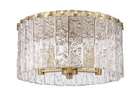 Five Light Flush Mount by Z-Lite - Glacier Collection, Modern Gold Finish - 1943F16-MGLD