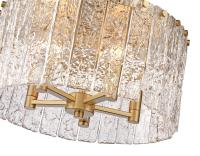Five Light Flush Mount by Z-Lite - Glacier Collection, Modern Gold Finish - 1943F16-MGLD
