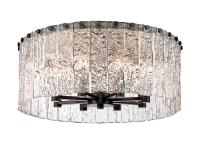 Eight Light Flush Mount by Z-Lite - Glacier Collection, Matte Black Finish - 1943F20-MB