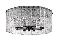 Eight Light Flush Mount by Z-Lite - Glacier Collection, Matte Black Finish - 1943F20-MB