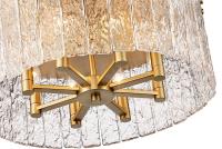 Eight Light Flush Mount by Z-Lite - Glacier Collection, Modern Gold Finish - 1943F20-MGLD