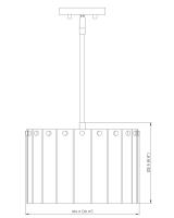 Three Light Pendant by Z-Lite - Glacier Collection, Matte Black Finish - 1943P12-MB