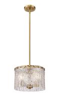 Three Light Pendant by Z-Lite - Glacier Collection, Modern Gold Finish - 1943P12-MGLD