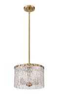 Three Light Pendant by Z-Lite - Glacier Collection, Modern Gold Finish - 1943P12-MGLD
