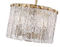 Three Light Pendant by Z-Lite - Glacier Collection, Modern Gold Finish - 1943P12-MGLD