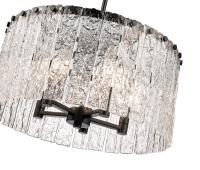 Five Light Pendant by Z-Lite - Glacier Collection, Matte Black Finish - 1943P18-MB