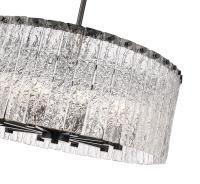 Ten Light Chandelier by Z-Lite - Glacier Collection, Matte Black Finish - 1943P26-MB