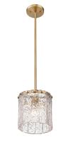 One Light Pendant by Z-Lite - Glacier Collection, Modern Gold Finish - 1943P8-MGLD