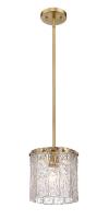 One Light Pendant by Z-Lite - Glacier Collection, Modern Gold Finish - 1943P8-MGLD