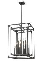 12 Light Chandelier by Z-Lite - Easton Collection, Matte Black Finish - 3038-12MB