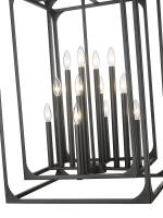 12 Light Chandelier by Z-Lite - Easton Collection, Matte Black Finish - 3038-12MB