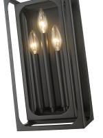 Three Light Wall Sconce by Z-Lite - Easton Collection, Matte Black Finish - 3038-3S-MB