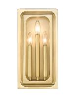 Three Light Wall Sconce by Z-Lite - Easton Collection, Rubbed Brass Finish - 3038-3S-RB