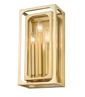 Three Light Wall Sconce by Z-Lite - Easton Collection, Rubbed Brass Finish - 3038-3S-RB