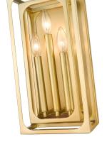 Three Light Wall Sconce by Z-Lite - Easton Collection, Rubbed Brass Finish - 3038-3S-RB