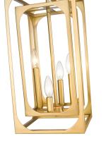 Four Light Chandelier by Z-Lite - Easton Collection, Rubbed Brass Finish - 3038-4RB