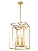 Eight Light Chandelier by Z-Lite - Easton Collection, Rubbed Brass Finish - 3038-8RB