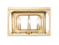 Four Light Flush Mount by Z-Lite - Easton Collection, Rubbed Brass Finish - 3038F-RB