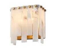 Two Light Wall Sconce by Z-Lite - Viviana Collection, Rubbed Brass Finish - 345-2S-RB