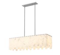 Five Light Linear Chandelier by Z-Lite - Viviana Collection, Polished Nickel Finish - 345-40L-PN