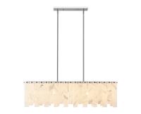 Five Light Linear Chandelier by Z-Lite - Viviana Collection, Polished Nickel Finish - 345-40L-PN