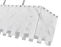 Five Light Linear Chandelier by Z-Lite - Viviana Collection, Polished Nickel Finish - 345-40L-PN