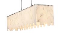 Seven Light Linear Chandelier by Z-Lite - Viviana Collection, Polished Nickel Finish - 345-49L-PN