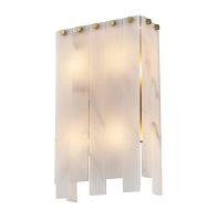 Four Light Wall Sconce by Z-Lite - Viviana Collection, Rubbed Brass Finish - 345-4S-RB
