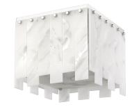 Four Light Flush Mount by Z-Lite - Viviana Collection, Polished Nickel Finish - 345F13-PN