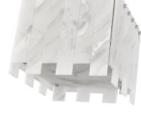 Four Light Flush Mount by Z-Lite - Viviana Collection, Polished Nickel Finish - 345F13-PN