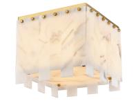 Four Light Flush Mount by Z-Lite - Viviana Collection, Rubbed Brass Finish - 345F13-RB