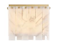 Four Light Flush Mount by Z-Lite - Viviana Collection, Rubbed Brass Finish - 345F13-RB