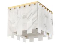 Four Light Flush Mount by Z-Lite - Viviana Collection, Rubbed Brass Finish - 345F13-RB