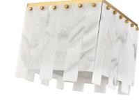 Four Light Flush Mount by Z-Lite - Viviana Collection, Rubbed Brass Finish - 345F13-RB