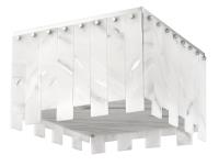 Six Light Flush Mount by Z-Lite - Viviana Collection, Polished Nickel Finish - 345F17-PN